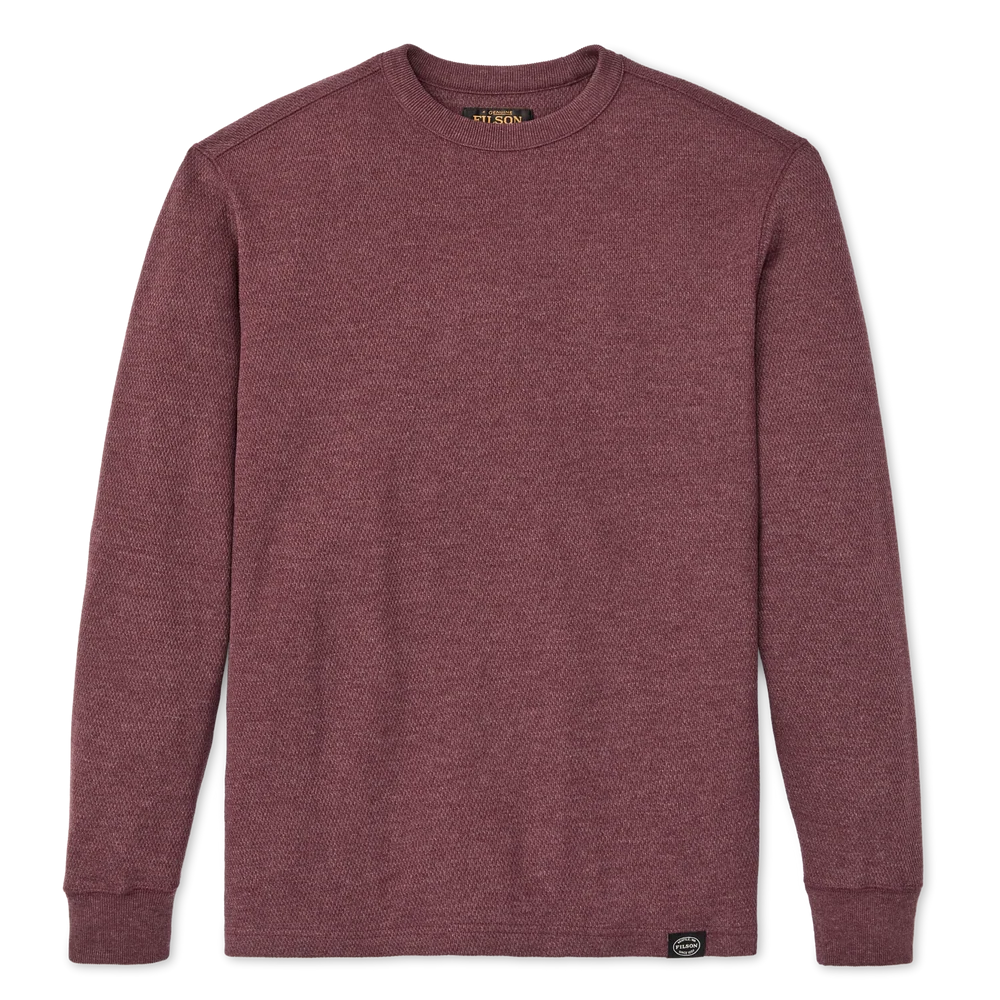 Waffle Knit Thermal Crewneck