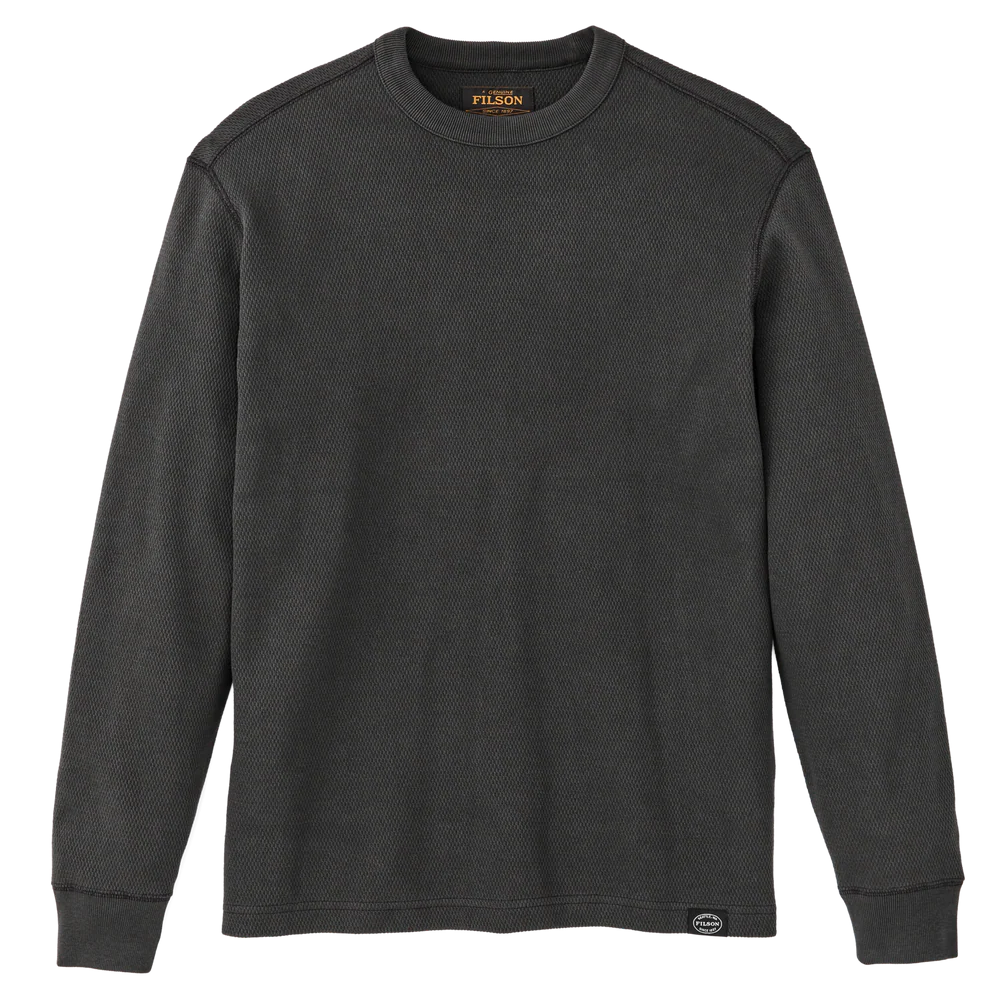 Waffle Knit Thermal Crewneck
