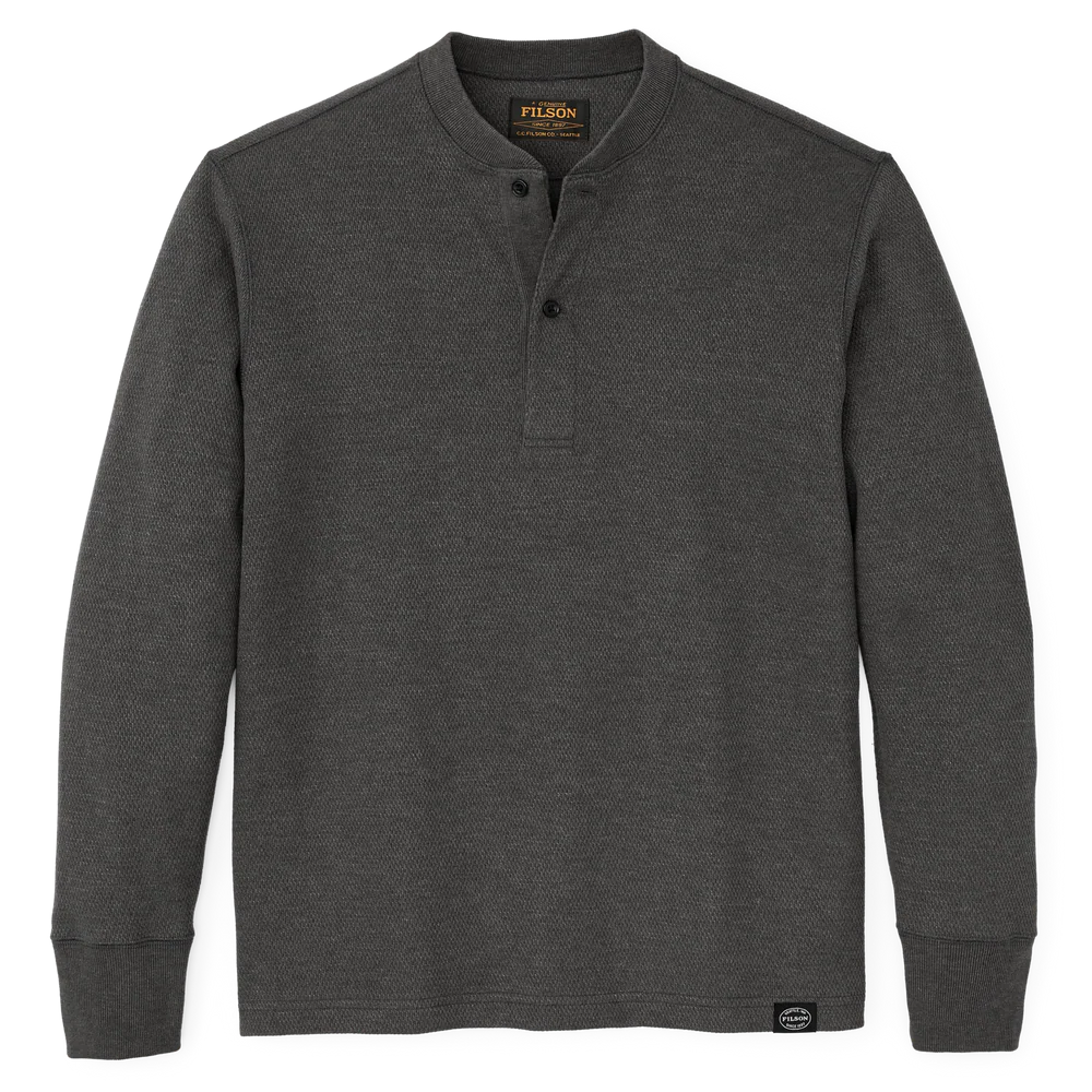 Henley en tricot gaufré