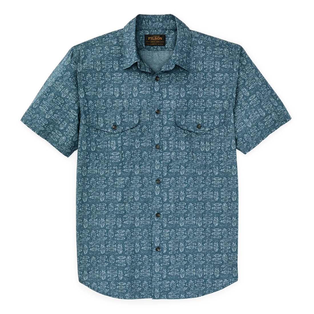 Filson's Washed Short Sleeve Feather Cloth Shirt