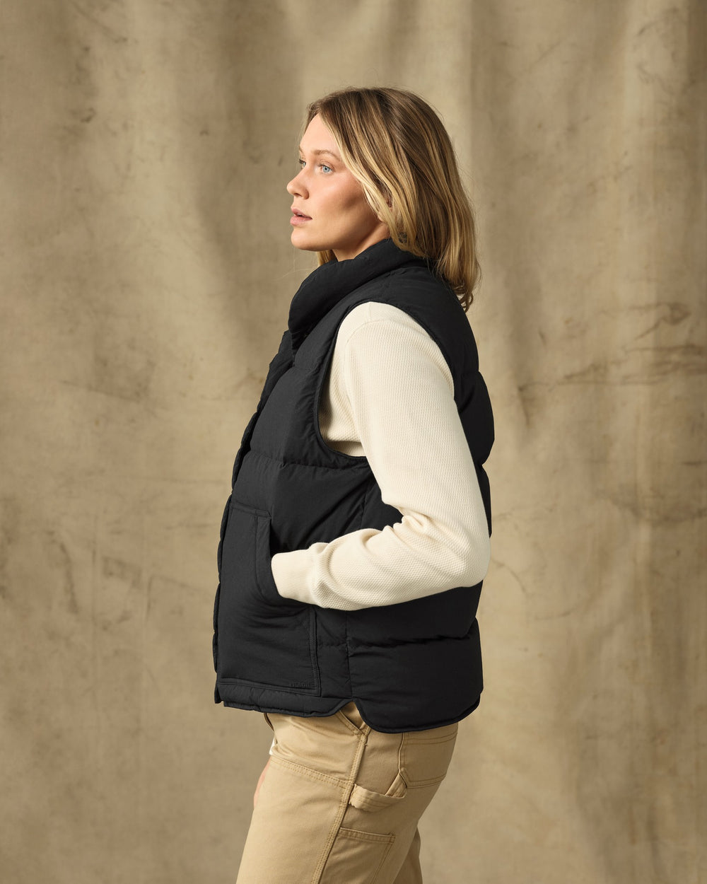 Womens Heritage Cotton Down Vest