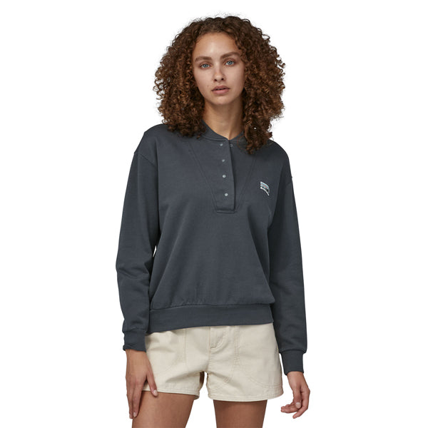 Women's Regenerative Organic Certified Cotton Essential Snap Sweatshirt - Sale