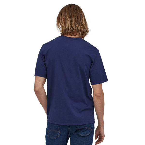 Men's Line Logo Ridge Stripe Organic Pocket T-Shirt - Sale