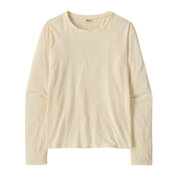 T-shirt à manches longues en coton Regenerative Organic Certified® pour femmes - Soldes