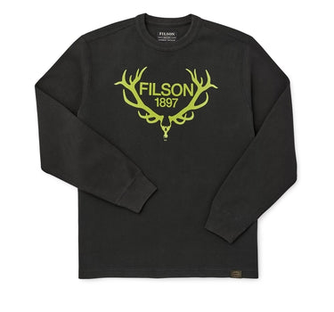 Waffle Knit Graphic Thermal Crew - Sale