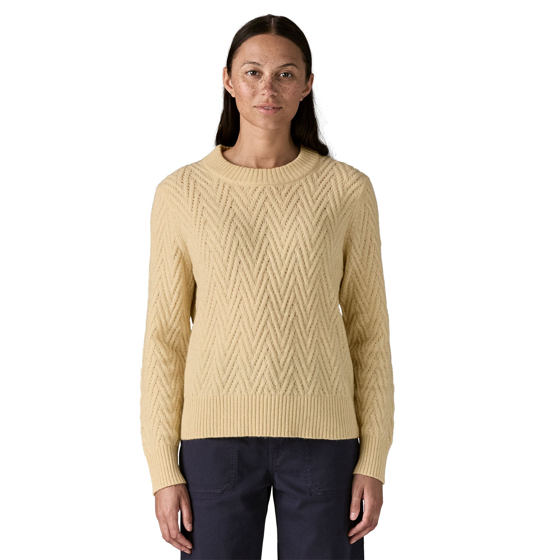 Women's Recycled Wool-Blend Crewneck Sweater