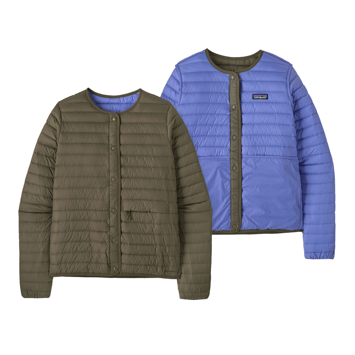 Women's Lightweight Reversible Down Sweater Cardigan