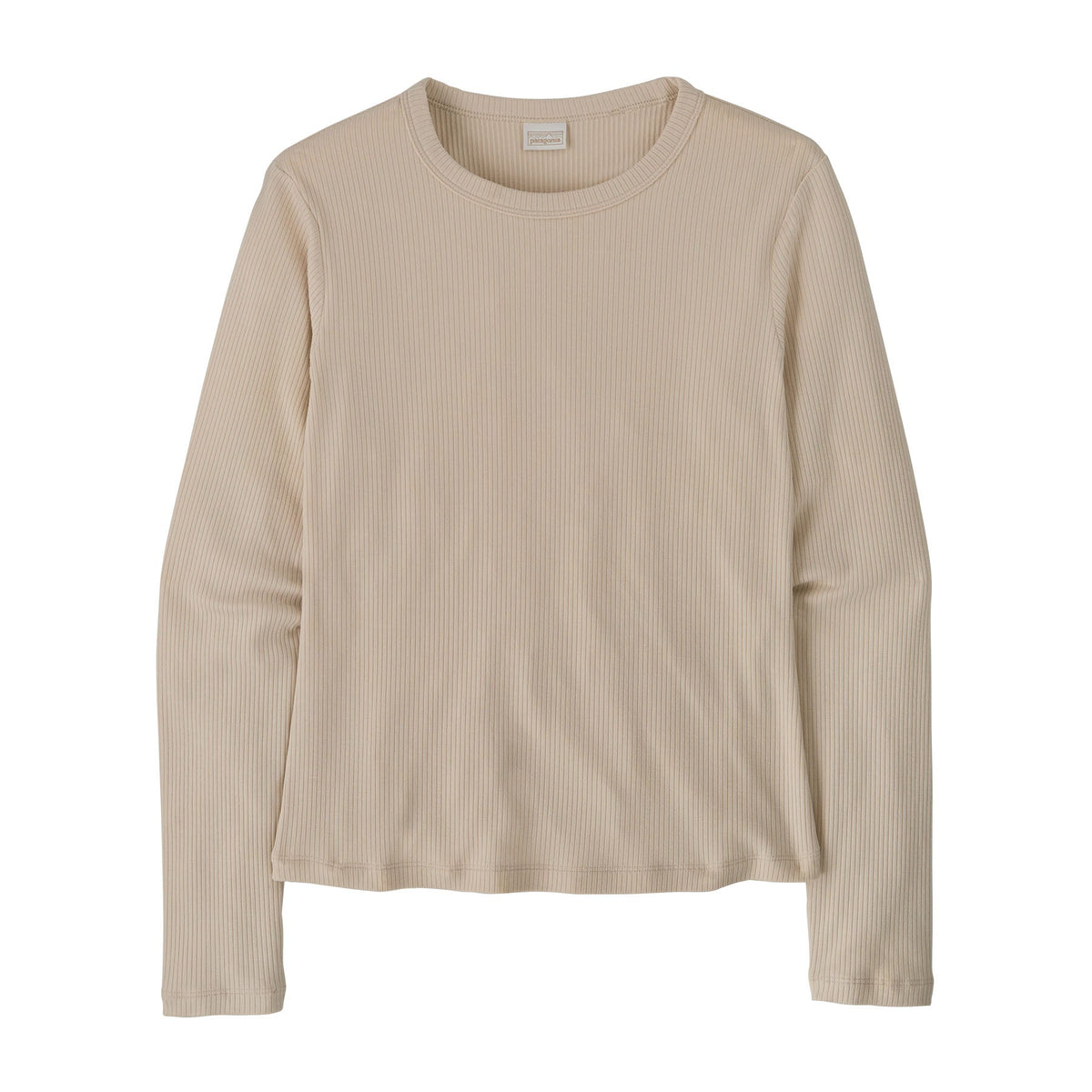 Women's Long Sleeved Rib Knit Top