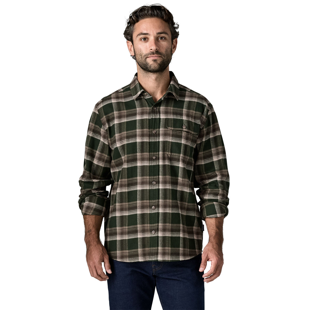 Men's Long-Sleeved Lightweight Fjord Flannel Shirt