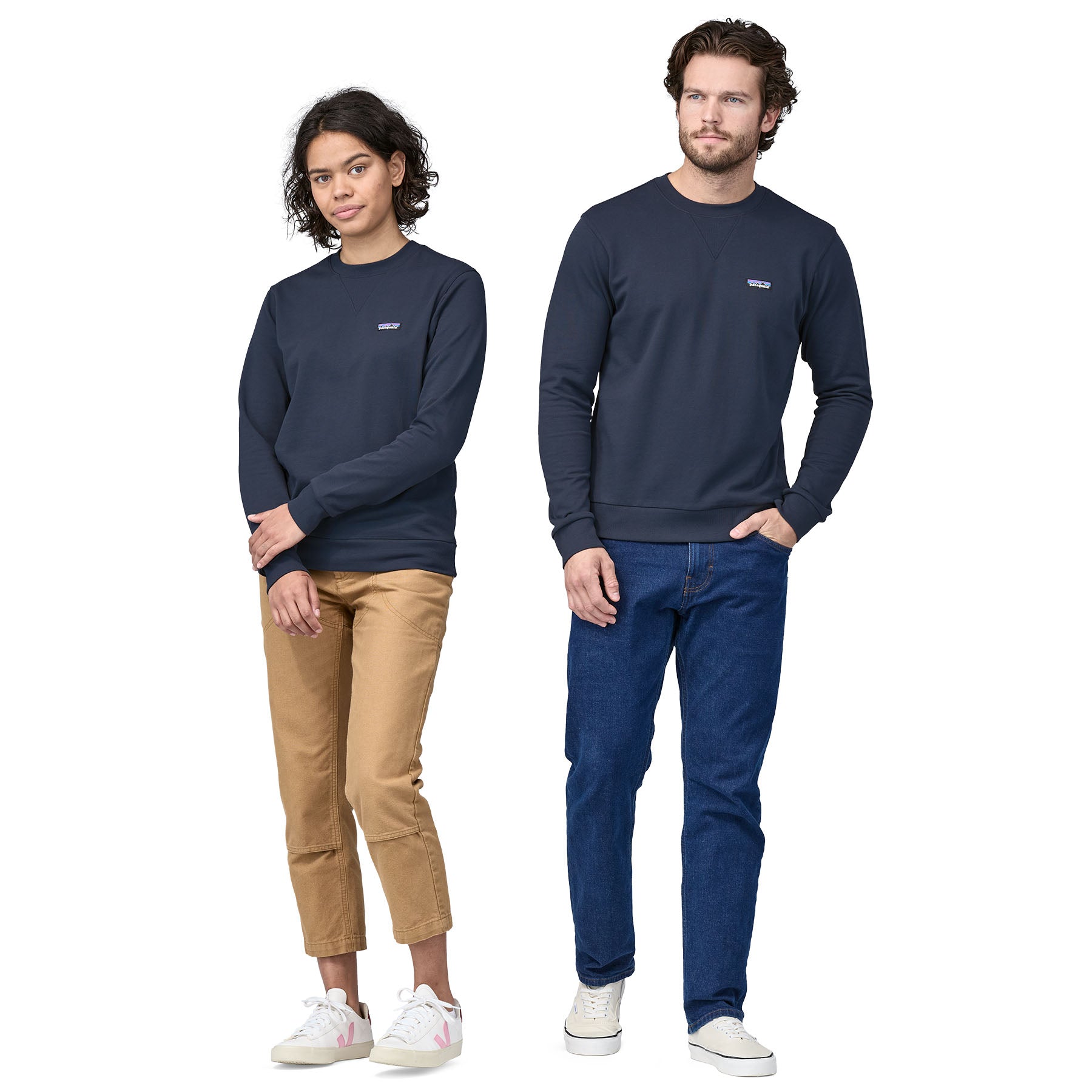 Sweat-shirt à col rond en coton certifié biologique régénératif - Ventes