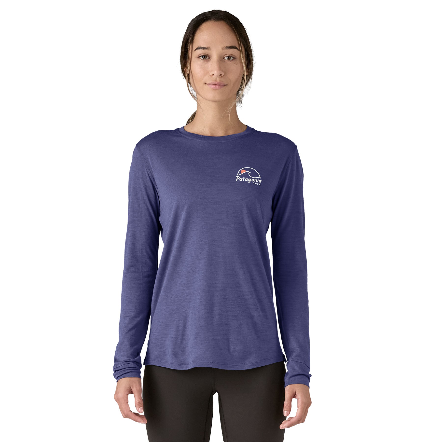 Women's Long-Sleeved Capilene Cool Merino Blend Graphic Shirt