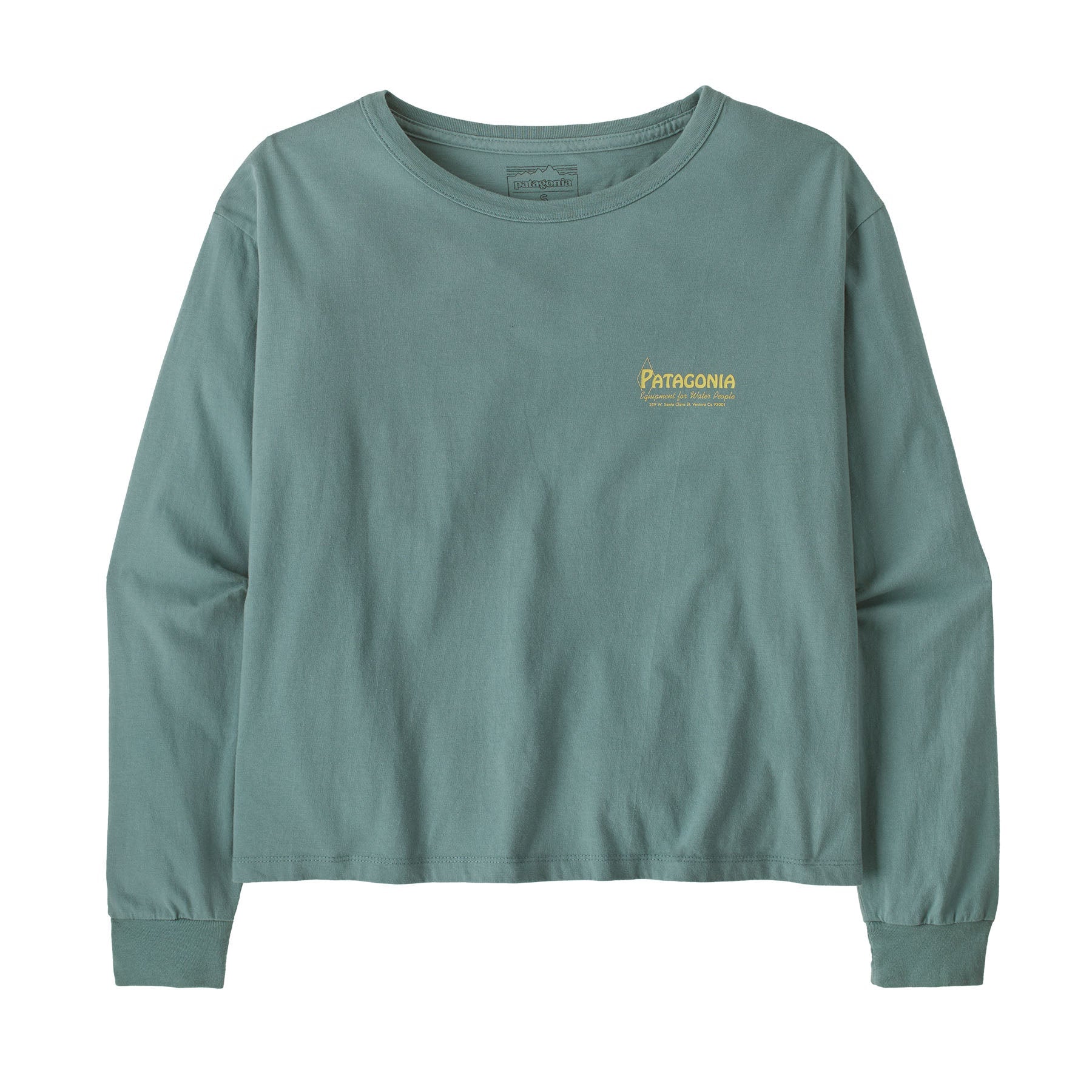 Women’s Long-Sleeved Water People Banner Easy-Cut T-Shirt