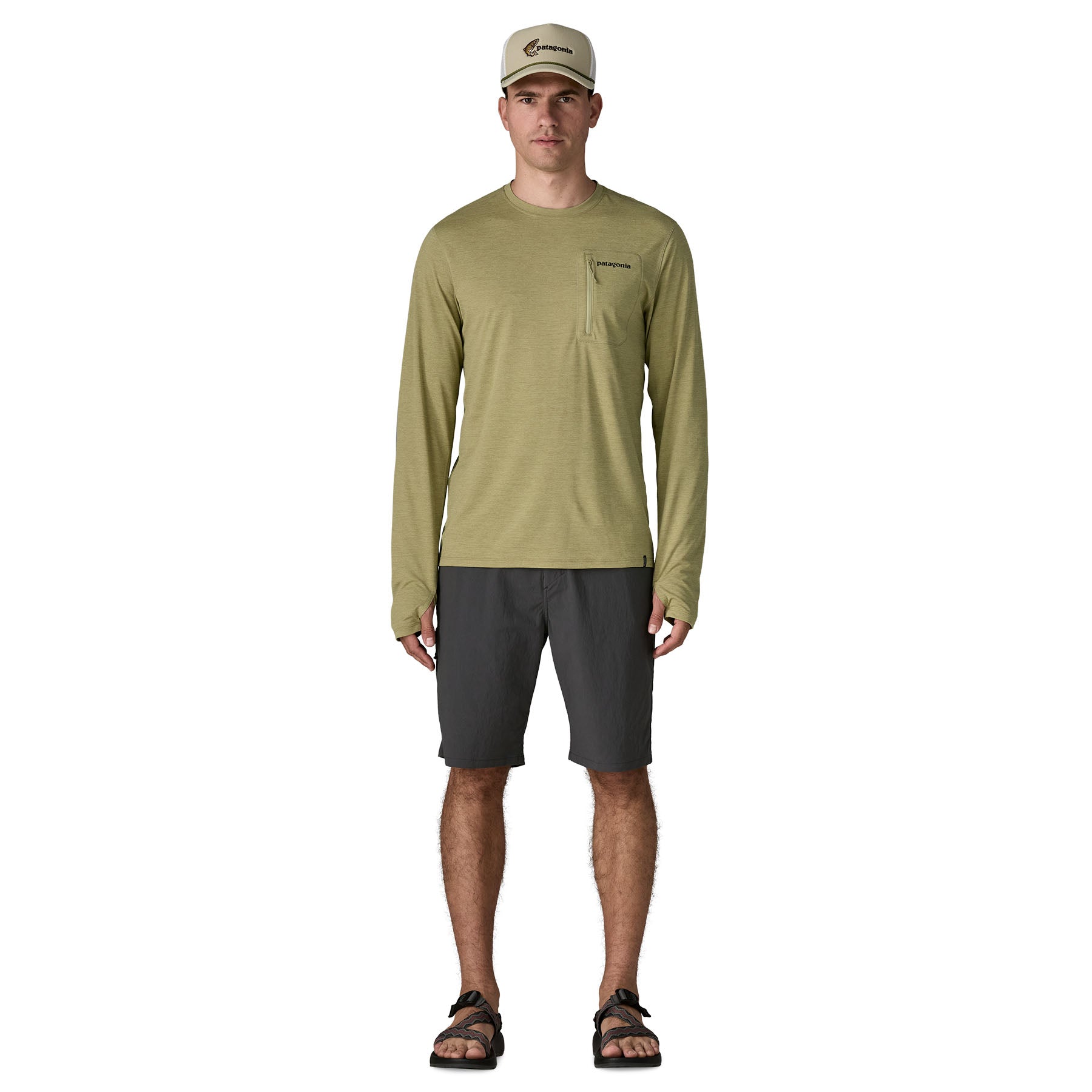 Men’s Long-Sleeved Capilene Cool Sun Shirt - Fitz Roy Trout