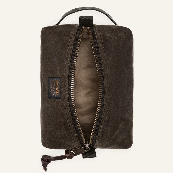 Kit de voyage en tissu d'étain