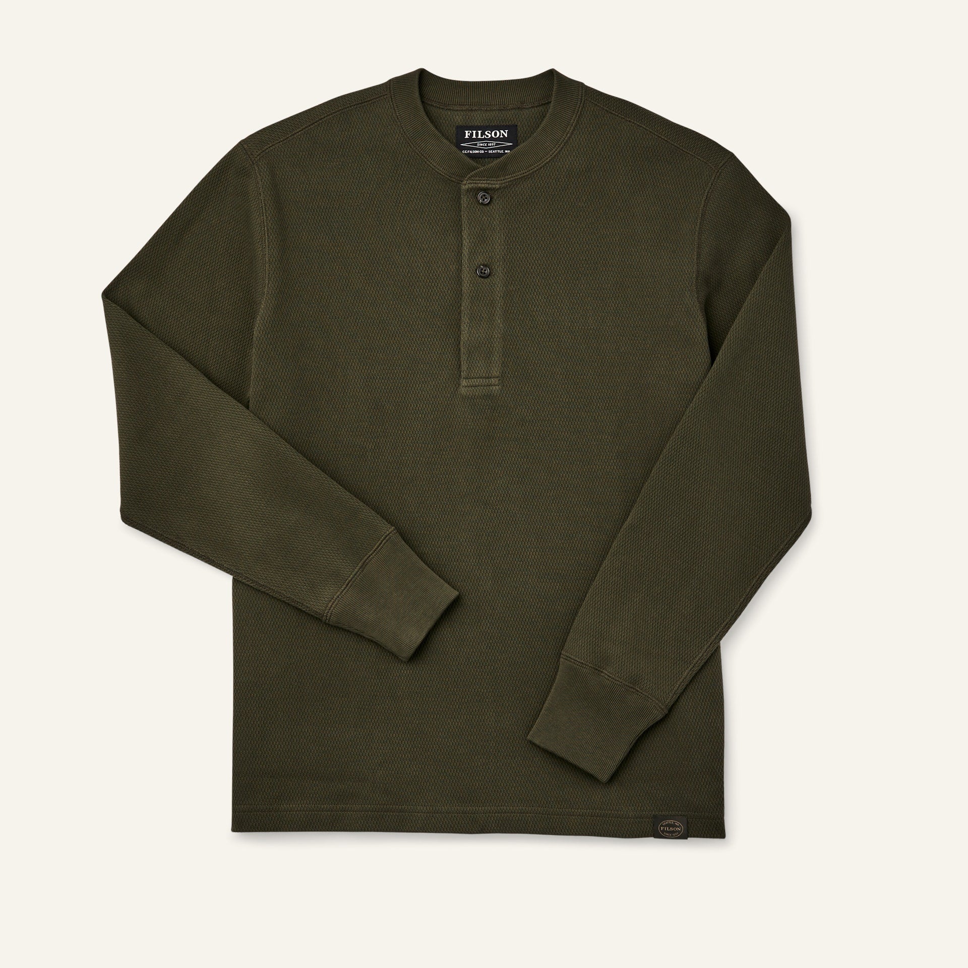 Waffle Knit Henley