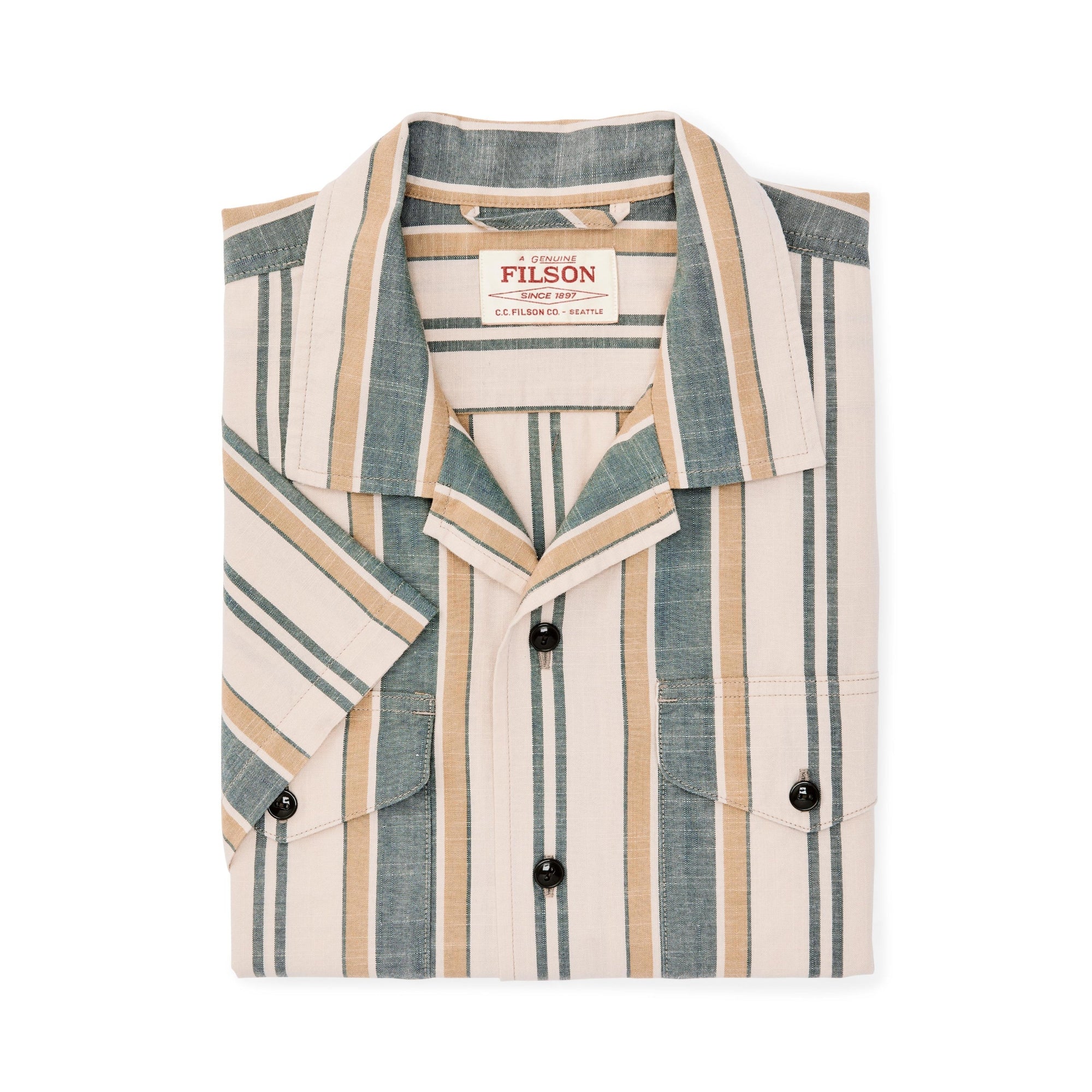 Short Sleeve Chambray Camp Shirt