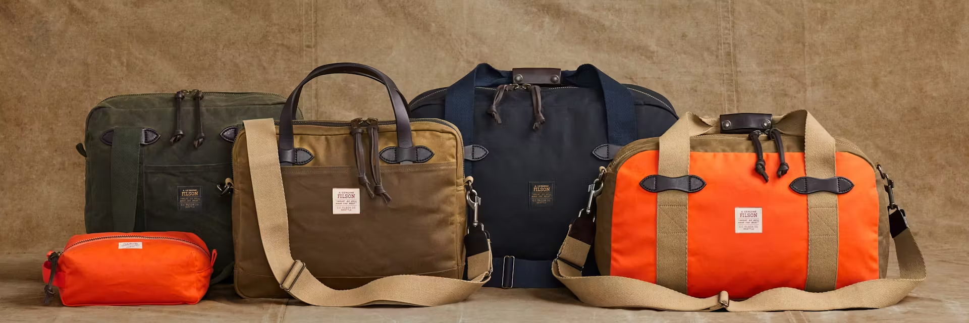 Filson Tin Cloth Bags