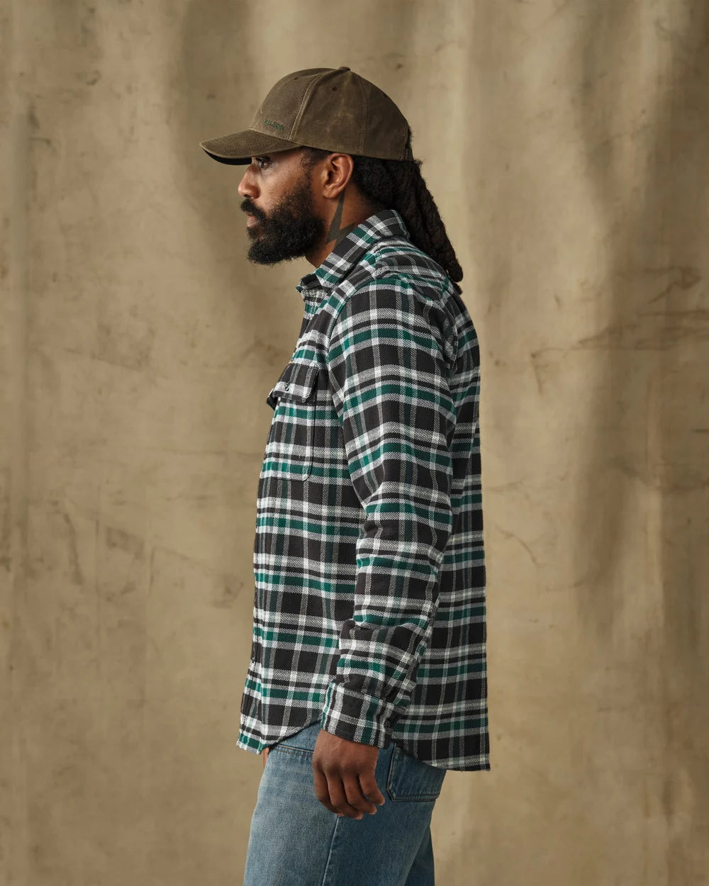 Chemise de travail vintage en flanelle