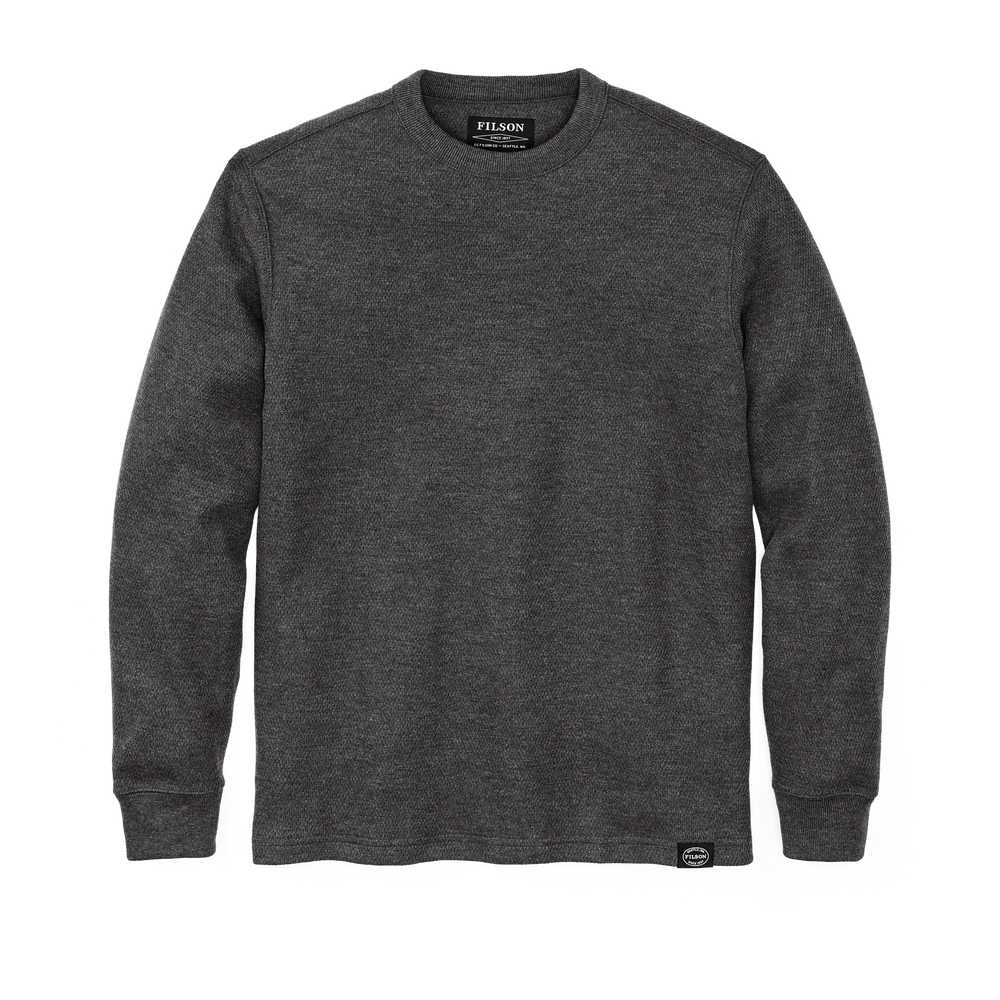 Waffle Knit Thermal Crewneck