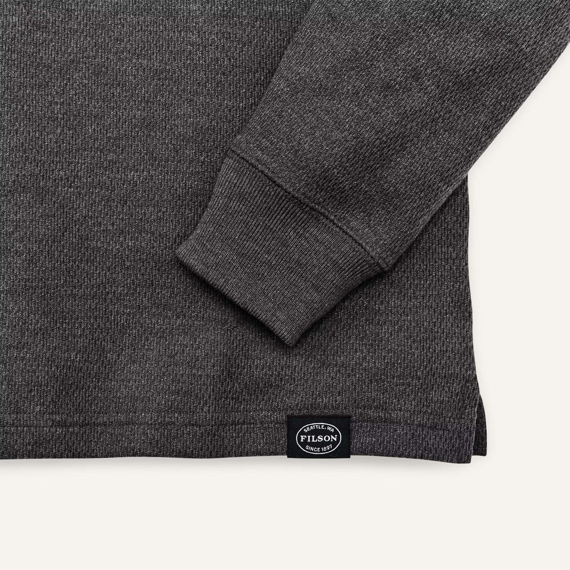 Crew thermique en tricot gaufré