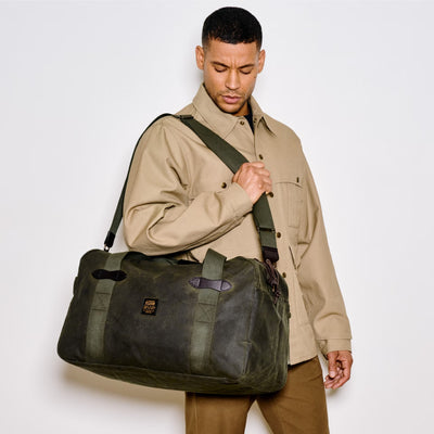 Sac de sport moyen en tissu d'étain