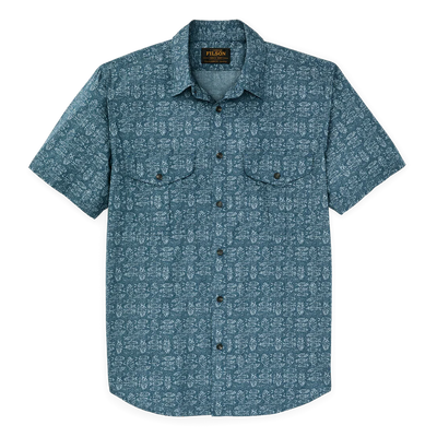 Filson's Washed Short Sleeve Feather Cloth Shirt