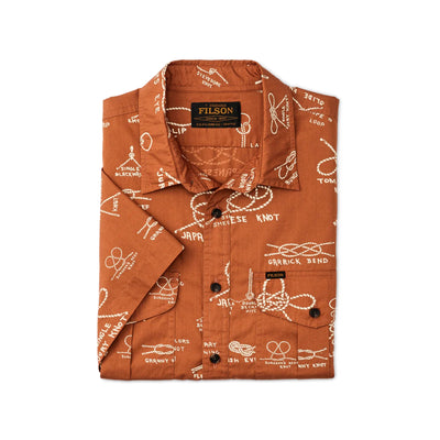 Filson's Washed Short Sleeve Feather Cloth Shirt