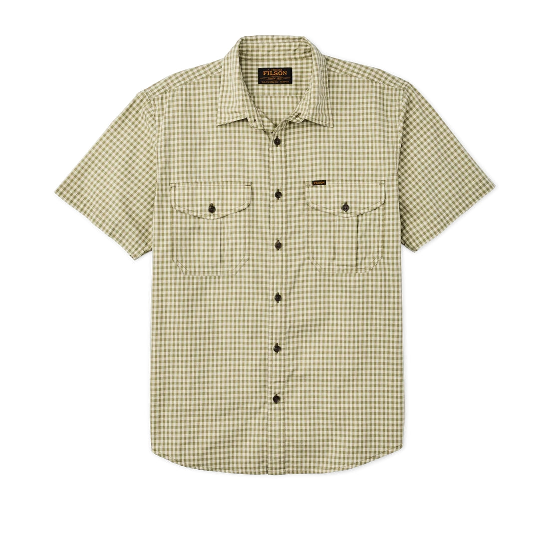 Filson's Washed Short Sleeve Feather Cloth Shirt