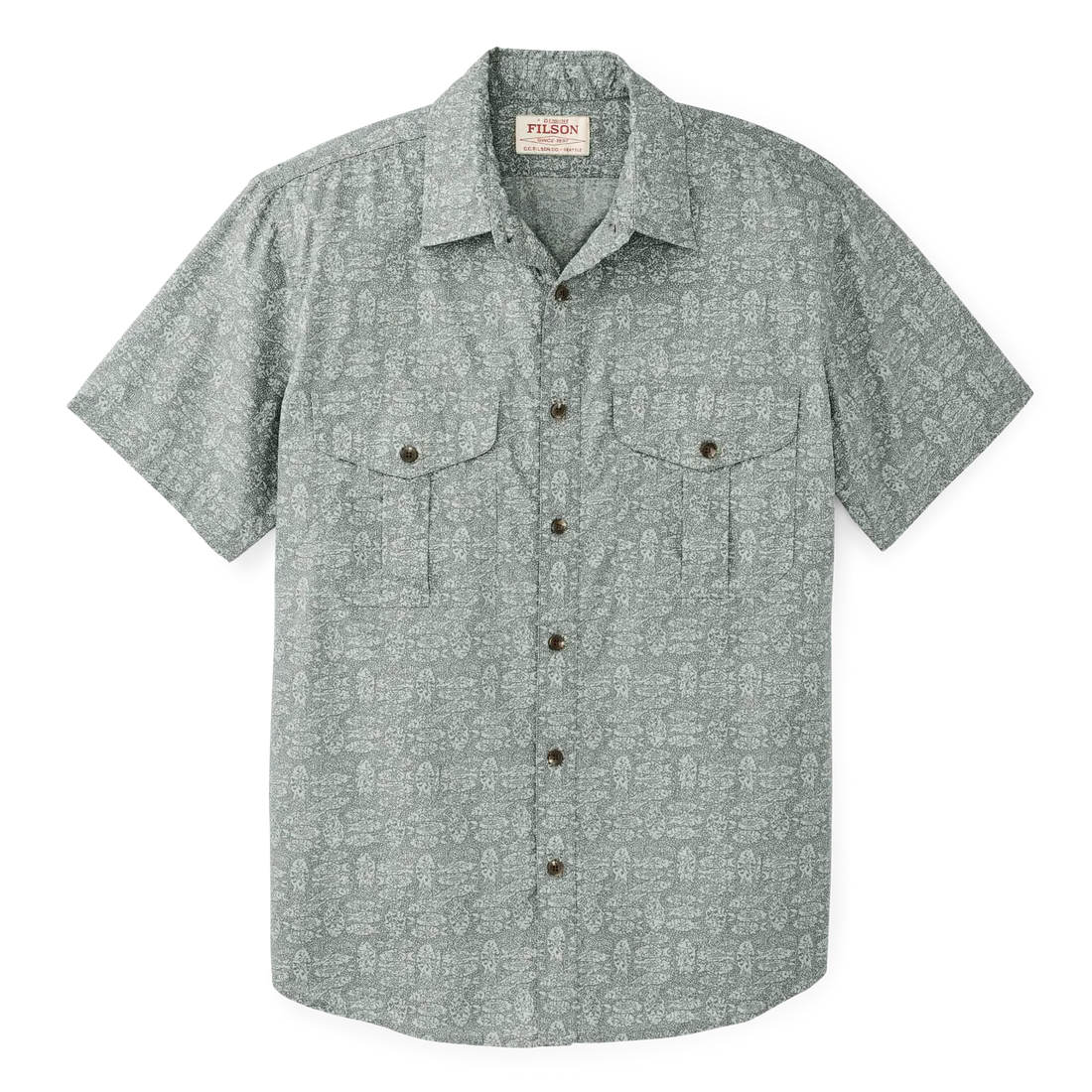 Filson's Washed Short Sleeve Feather Cloth Shirt