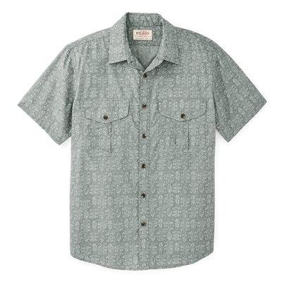 Filson's Washed Short Sleeve Feather Cloth Shirt