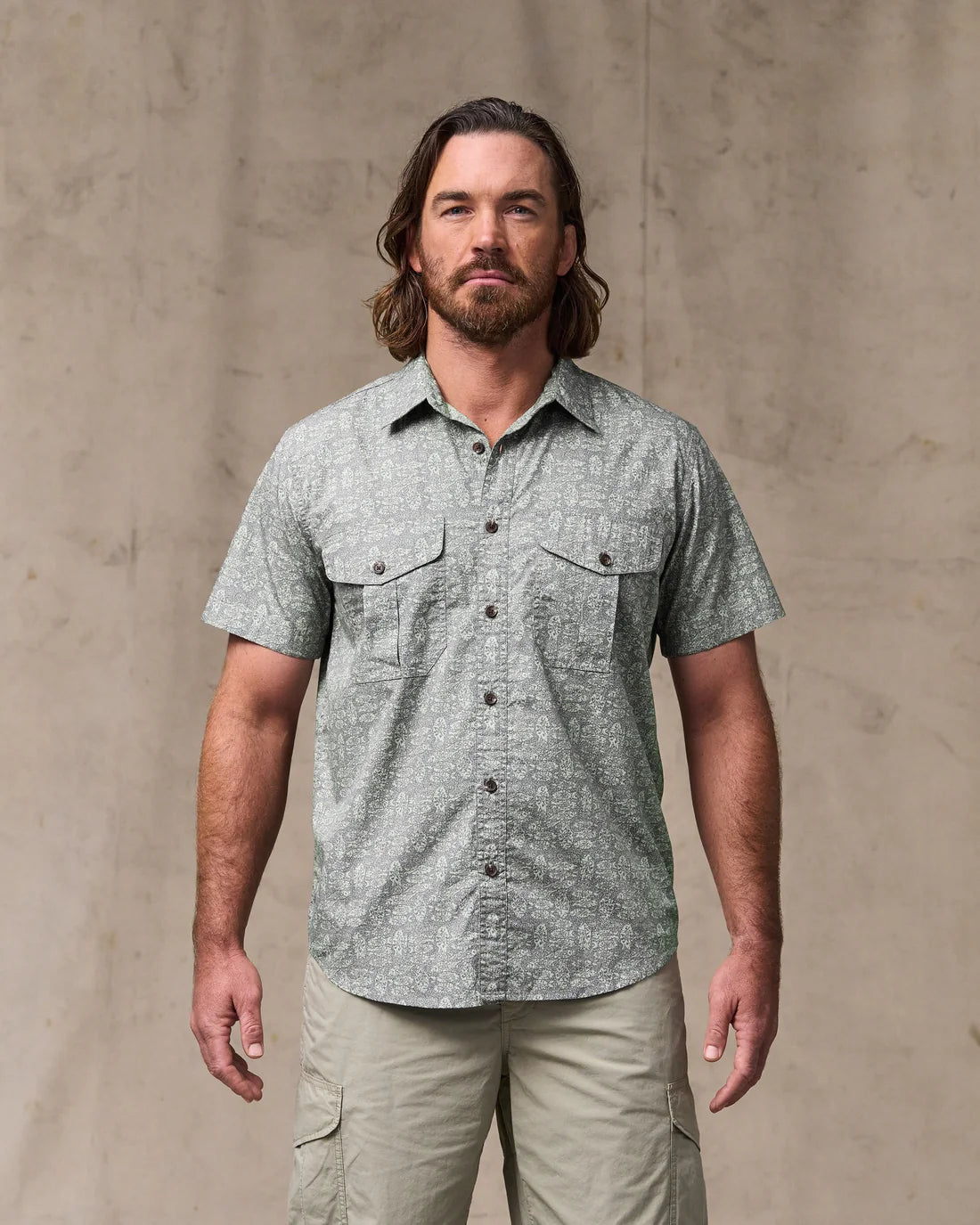 Filson's Washed Short Sleeve Feather Cloth Shirt