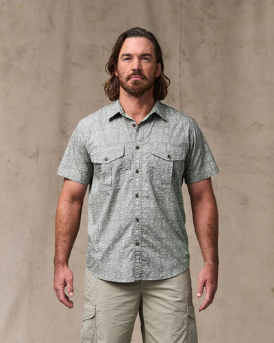 Filson's Washed Short Sleeve Feather Cloth Shirt