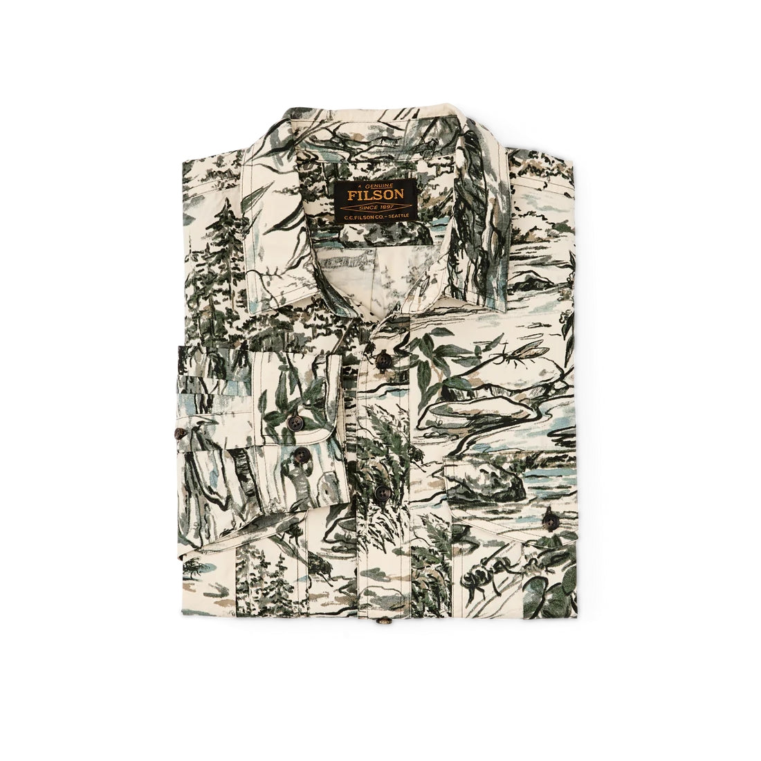 Filson X Housefly Washed Feather Cloth Shirt