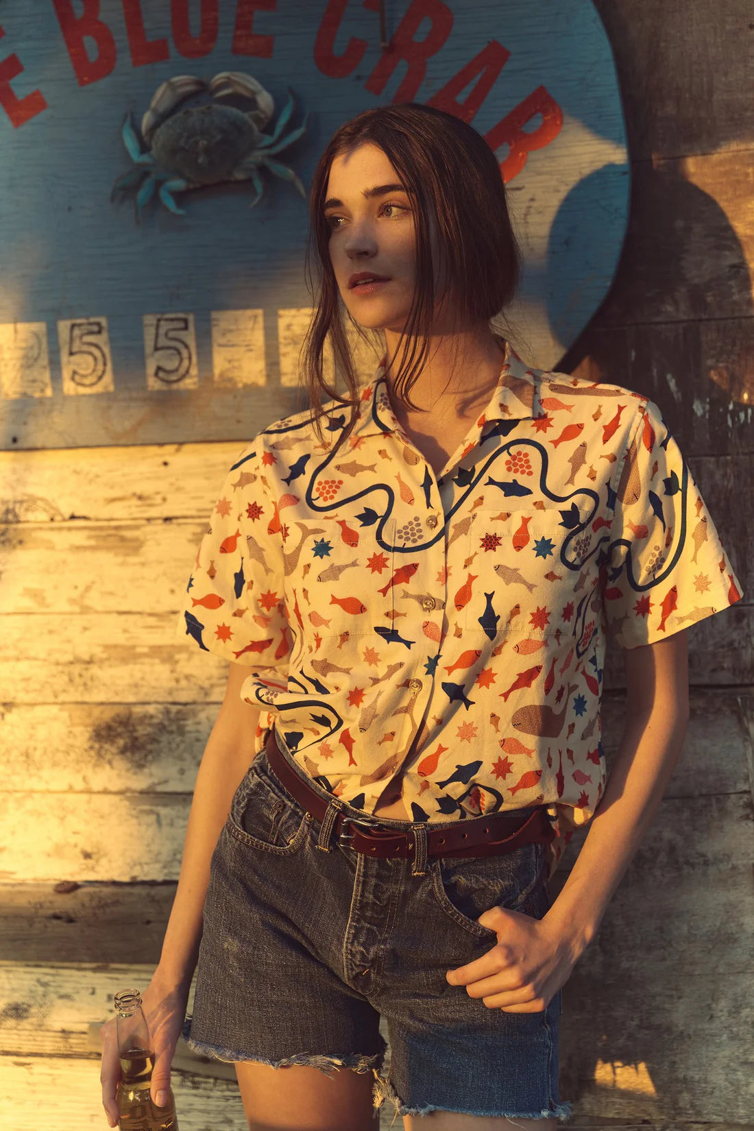 Women's S/S Twill Camp Shirt - Sale