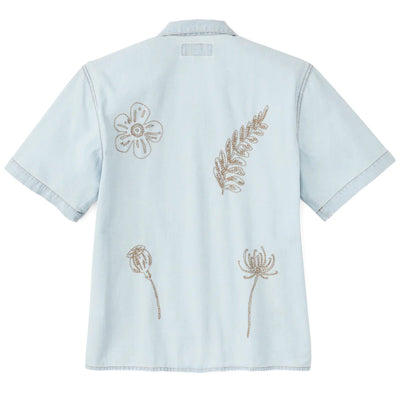Women's S/S Embroidered Camp Shirt