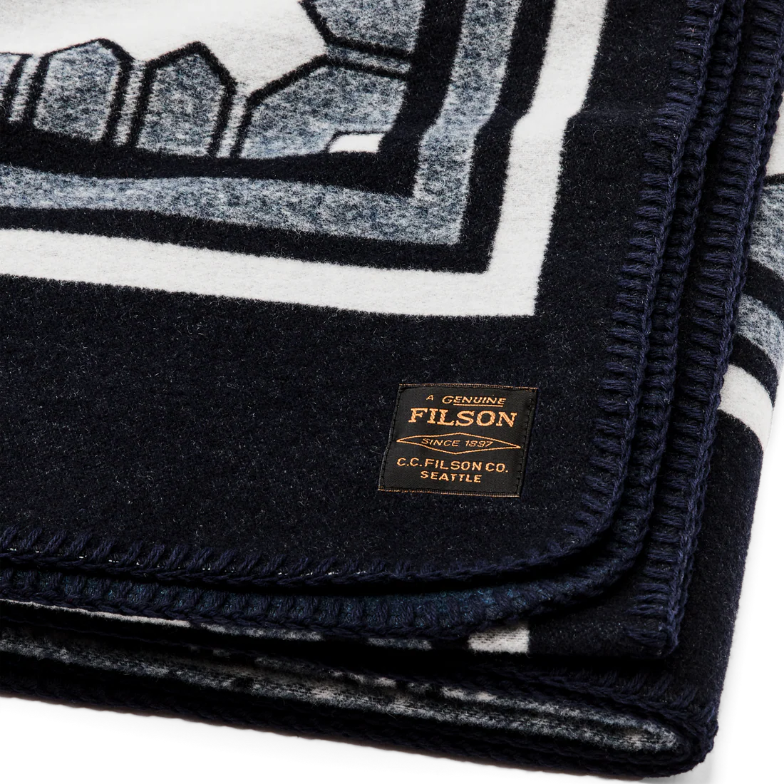 Mountain Sea Wool-Blend Blanket