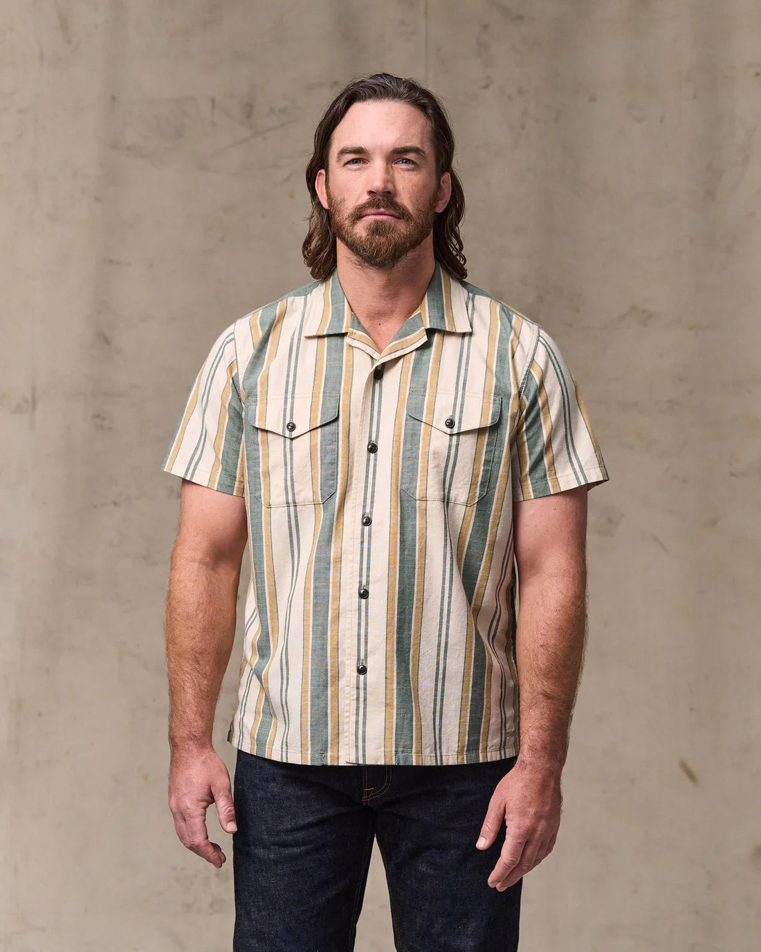 Short Sleeve Chambray Camp Shirt