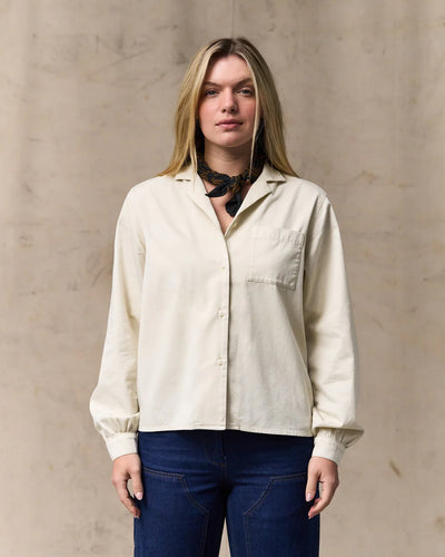 Women'S L/S Twill Camp Shirt
