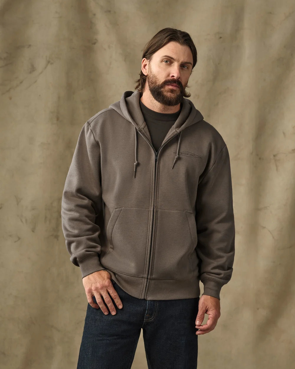 Diamond Graphic Full-Zip Hoodie