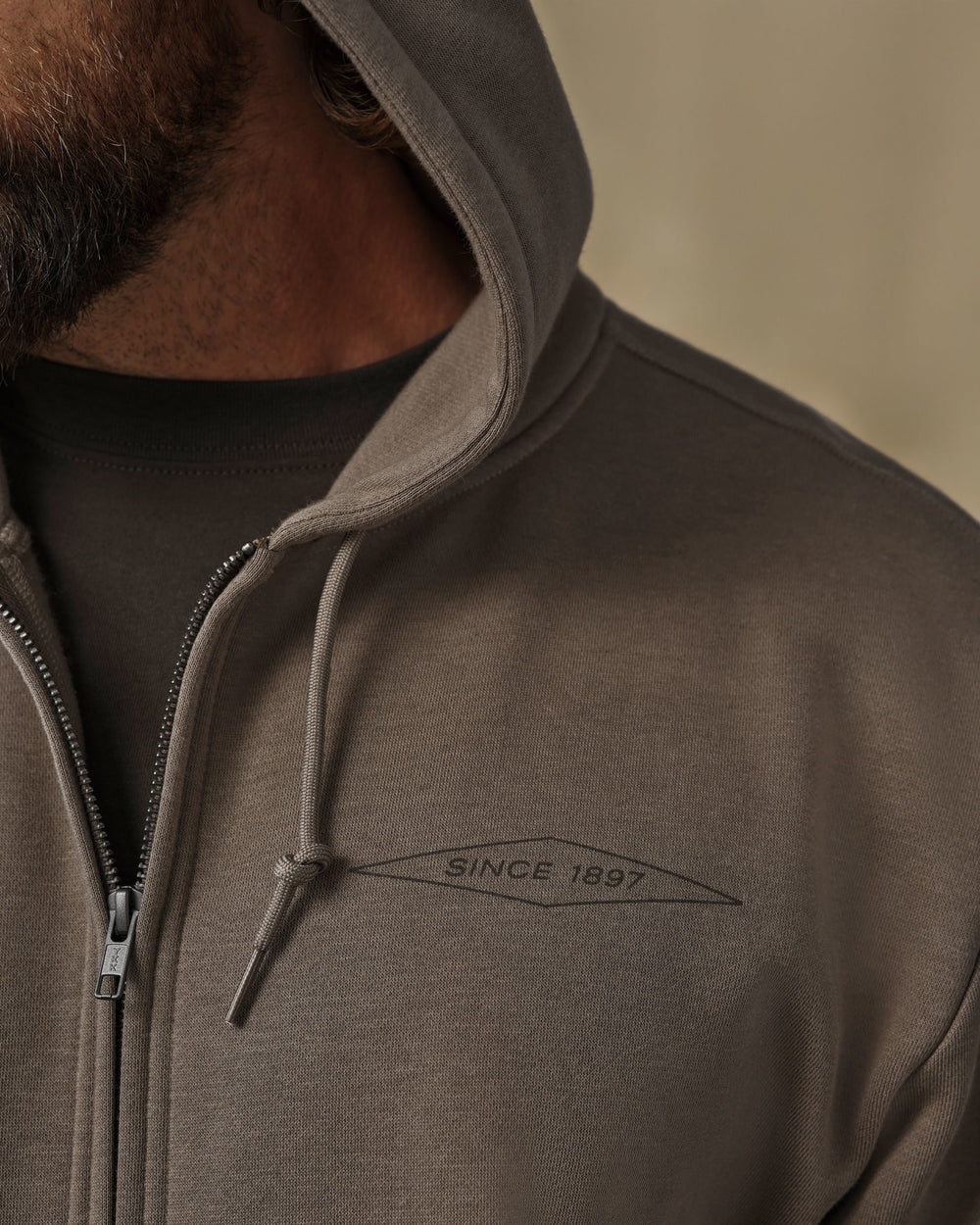 Diamond Graphic Full-Zip Hoodie
