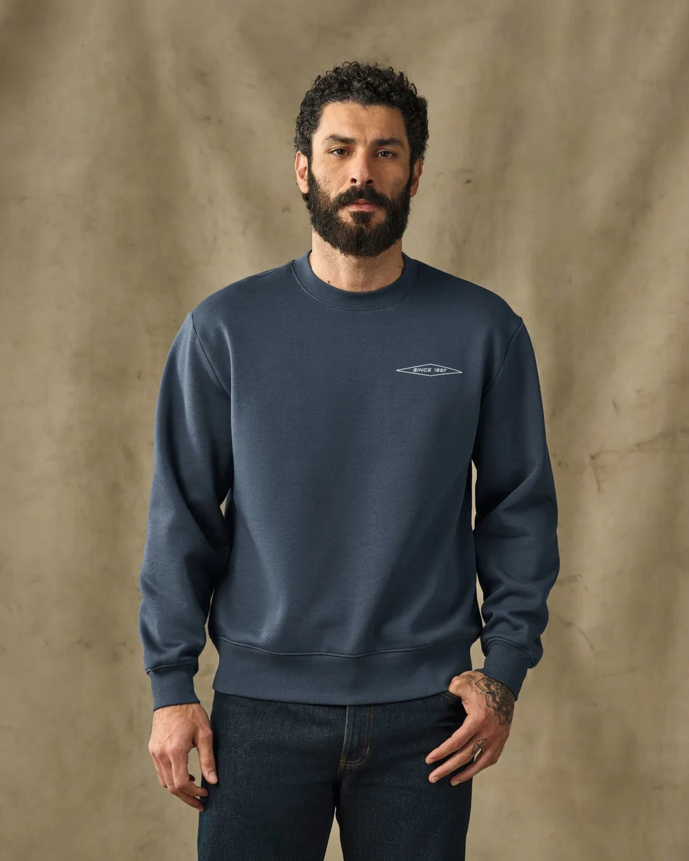 Diamond Graphic Crewneck Sweatshirt