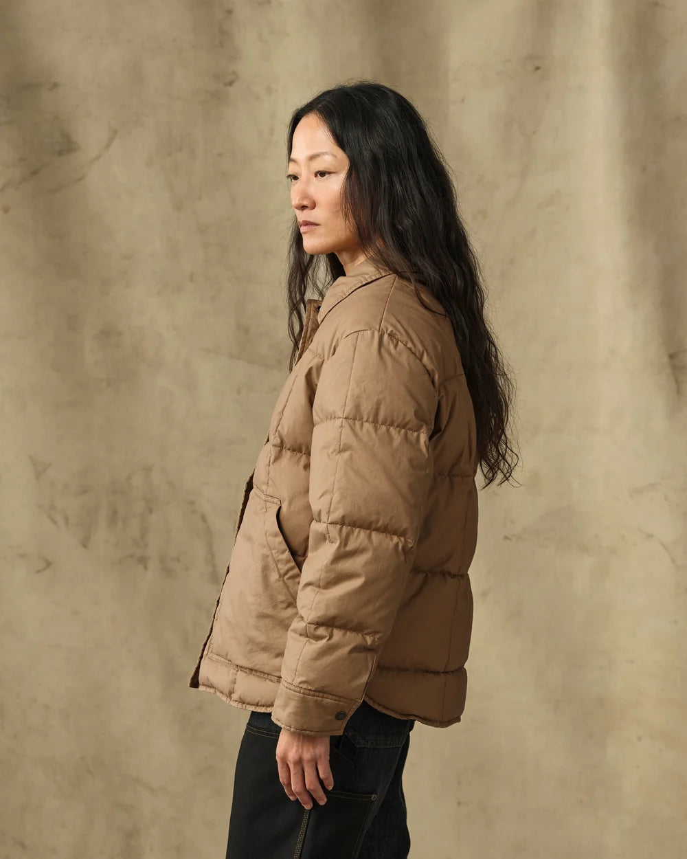 Womens Heritage Cotton Down Jacket