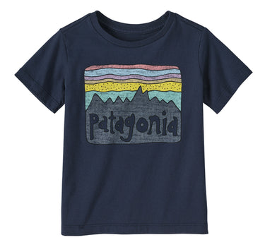 T-shirt Fitz Roy Skies en coton certifié biologique régénératif pour bébé - Ventes