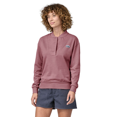 Women's Regenerative Organic Certified Cotton Essential Snap Sweatshirt - Sale