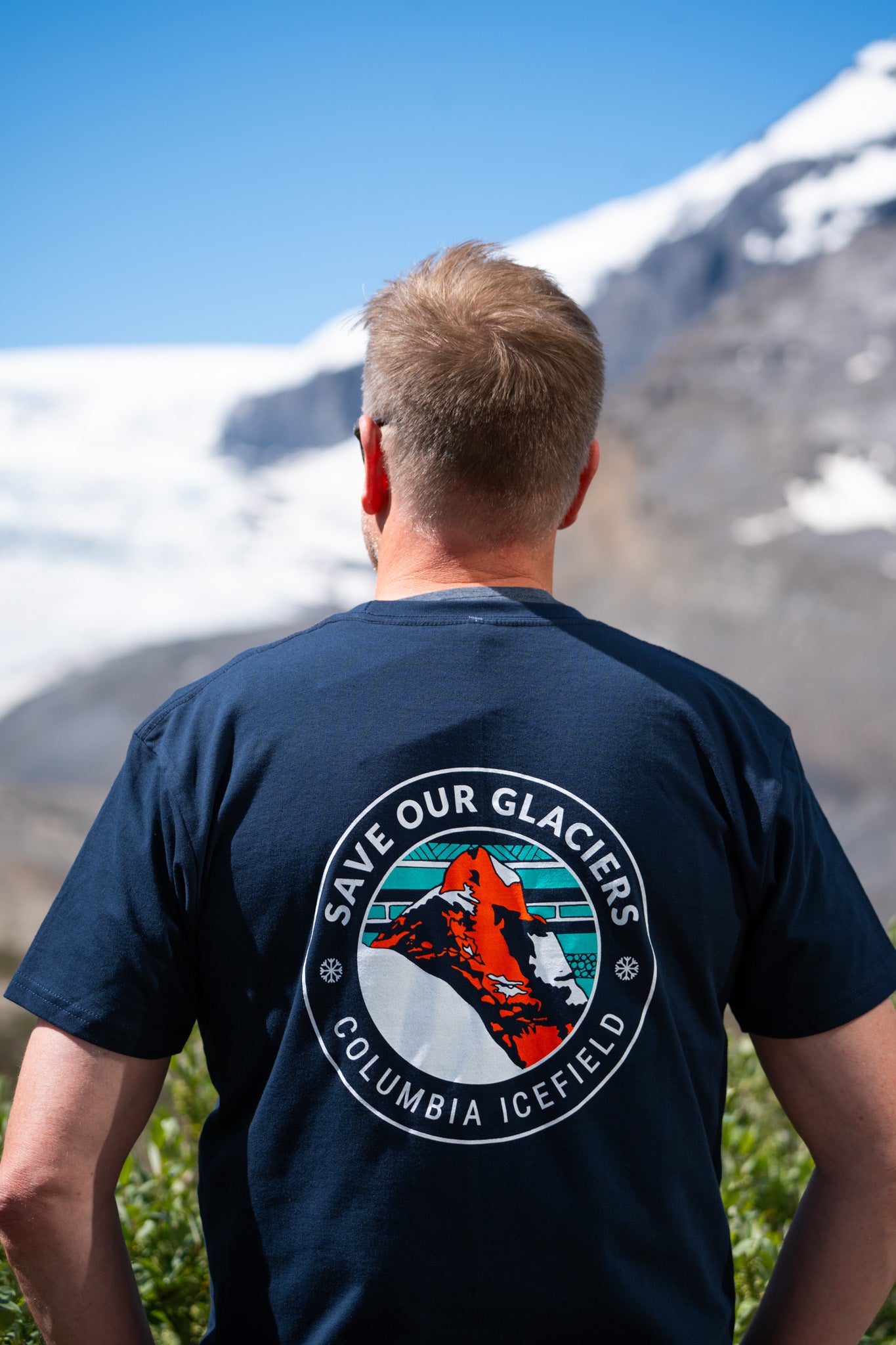 Save Glaciers Tee - Columbia Icefield