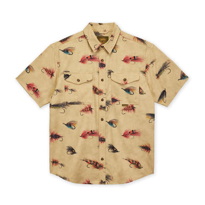 Men's Atlantic Salmon Flies Short Sleeve Shirt - Sale