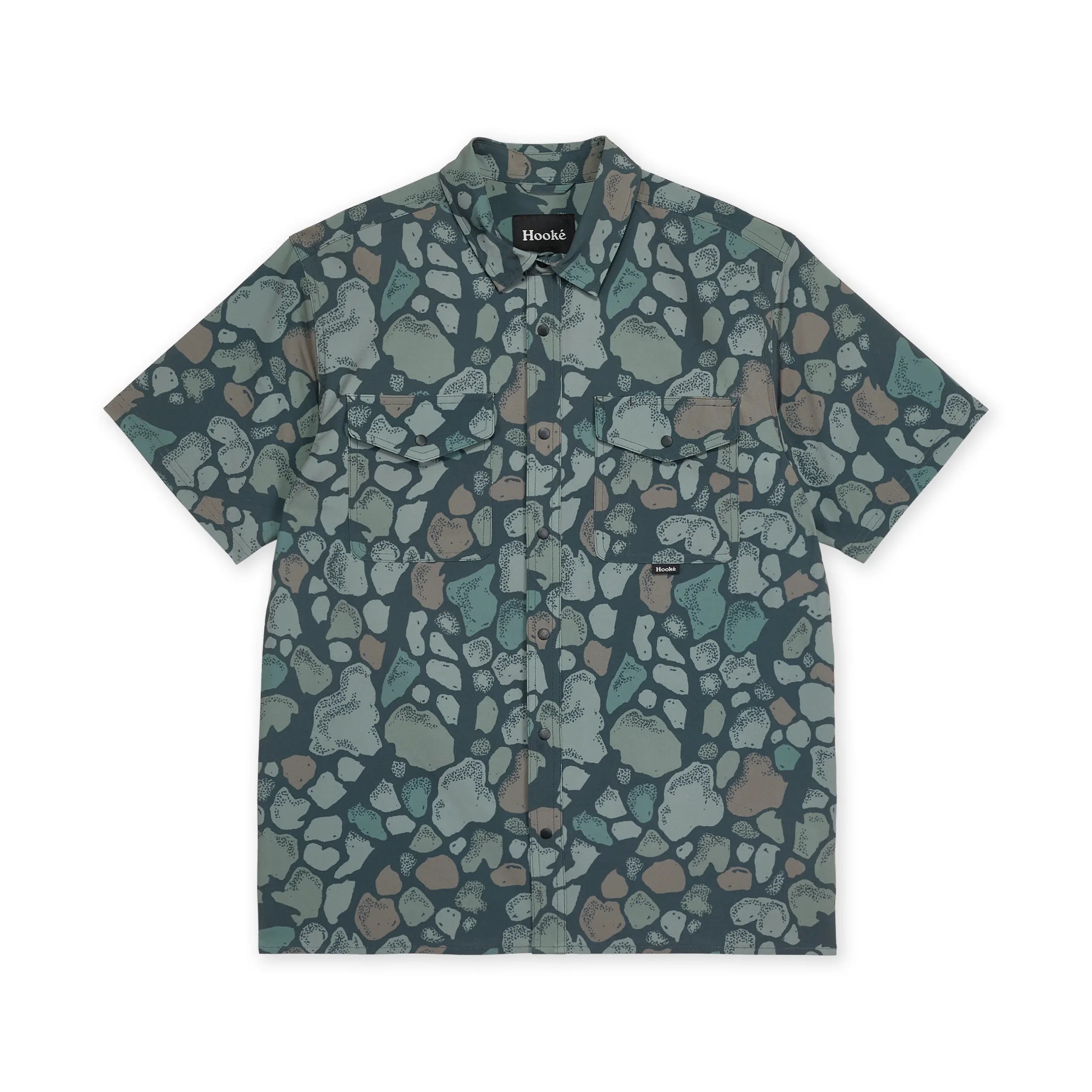 Men' River Camo Short Sleeve Shirt