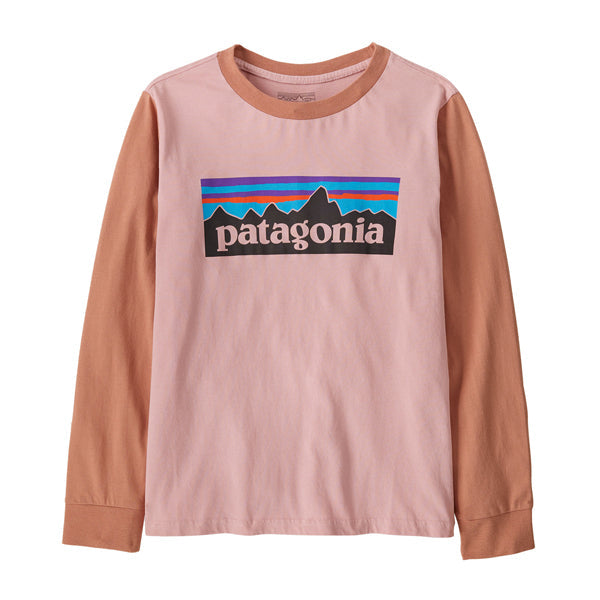 Patagonia Kids' Long-Sleeved P-6 Logo T-Shirt