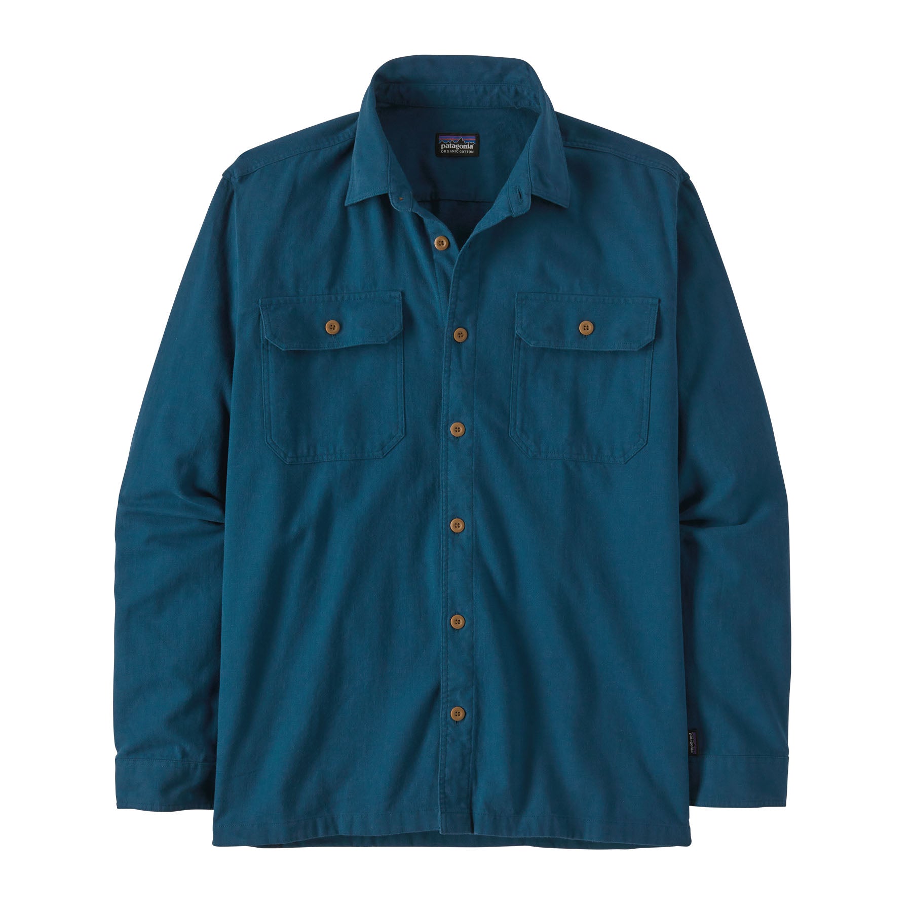 Patagonia Organic Cotton MW Long-Sleeve Fjord Flannel Shirt - Men's Forage: Plume Grey, XS