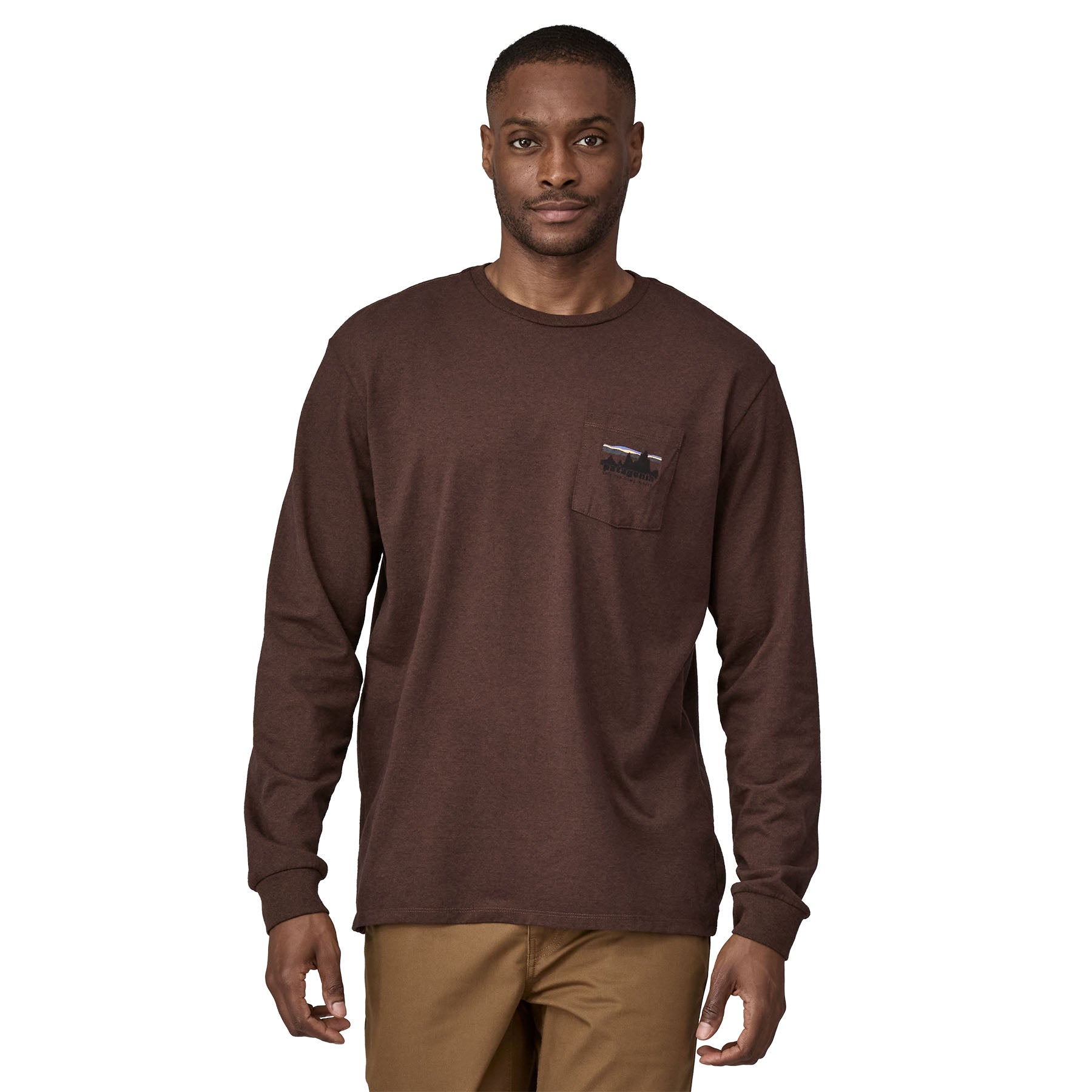 T-shirt responsable L/S '73 Skyline Pocket pour hommes